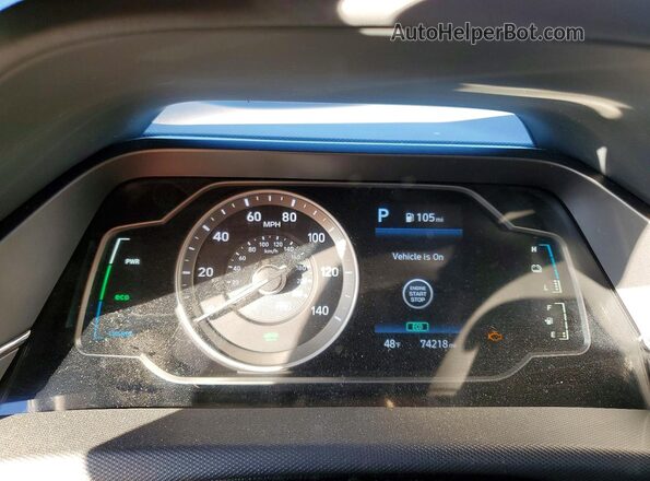 KMHC65LD8MU257103 2021 HYUNDAI IONIQ Угольный Вид щитка приборов