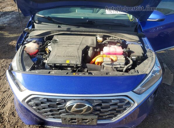 KMHC65LD9MU255361 2021 HYUNDAI IONIQ Синий Вид задней части салона