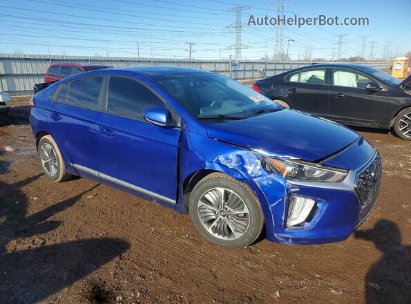 KMHC65LD9MU255361 2021 HYUNDAI IONIQ Синий Передняя правая четверть