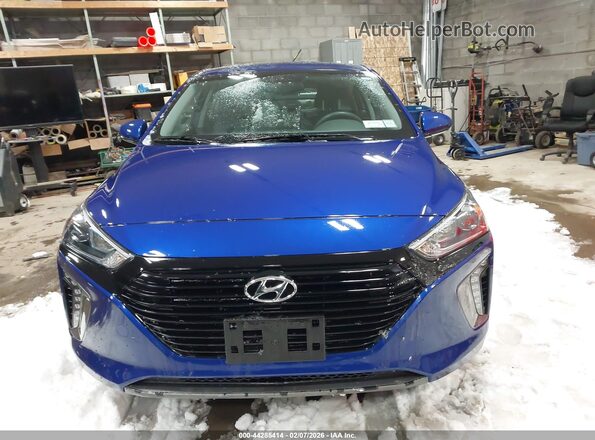KMHC65LDXKU183941 2019 HYUNDAI IONIQ PLUG-IN HYBRID Blue Widok zestawu wskaźników