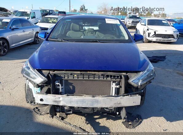 KMHC75LC0LU234790 2020 HYUNDAI IONIQ HYBRID Синий Вид задней части салона