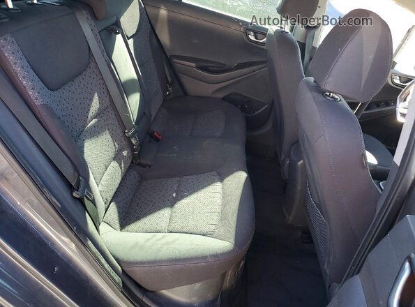 KMHC75LC3JU065958 2018 HYUNDAI IONIQ Gray უკანა სავარძლების ხედი