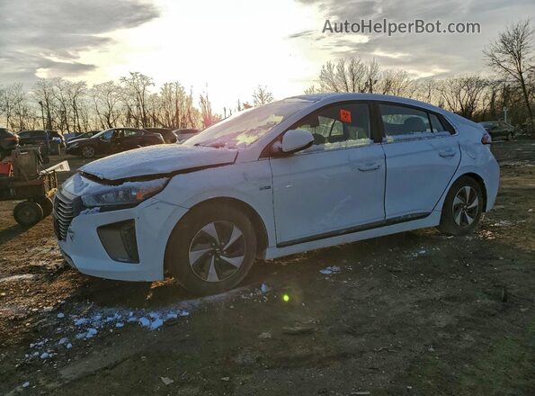 KMHC75LC4JU083188 2018 HYUNDAI IONIQ White Vista tres cuartos delantera izquierda