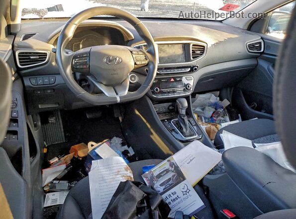 KMHC75LC4JU083188 2018 HYUNDAI IONIQ White Vista del salpicadero