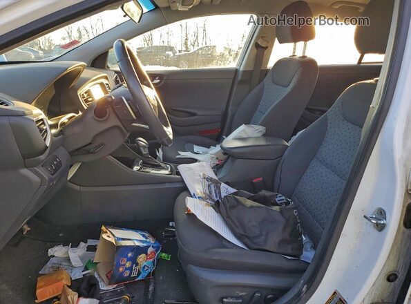 KMHC75LC4JU083188 2018 HYUNDAI IONIQ White Vista interior delantera