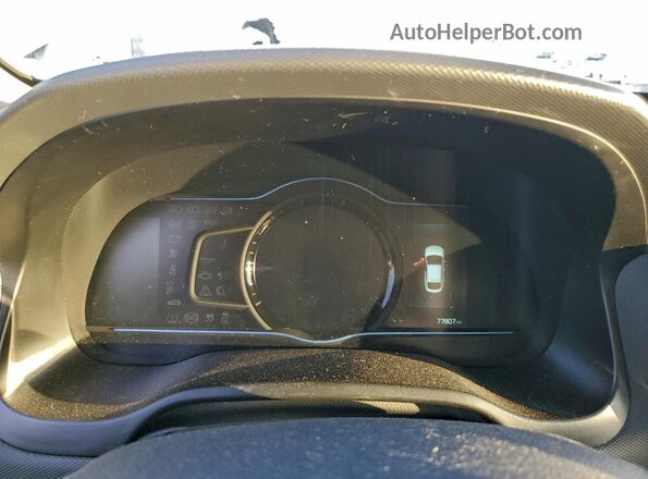 KMHC75LC4JU083188 2018 HYUNDAI IONIQ White Vista del cuadro de instrumentos
