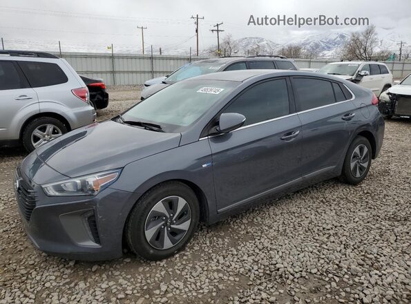 KMHC75LC5HU026234 2017 HYUNDAI IONIQ Серый Передняя левая четверть