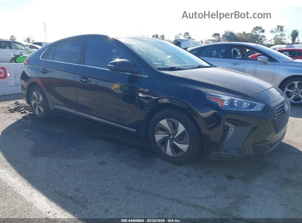 KMHC75LC5HU031577 2017 HYUNDAI IONIQ HYBRID Черный Передняя правая четверть