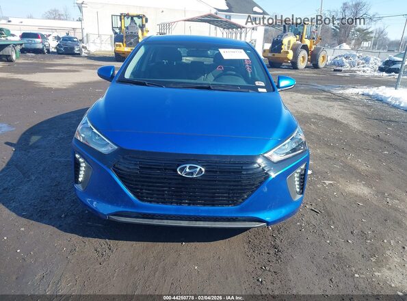 KMHC75LC7HU048199 2017 HYUNDAI IONIQ HYBRID Blue Vista del cuadro de instrumentos