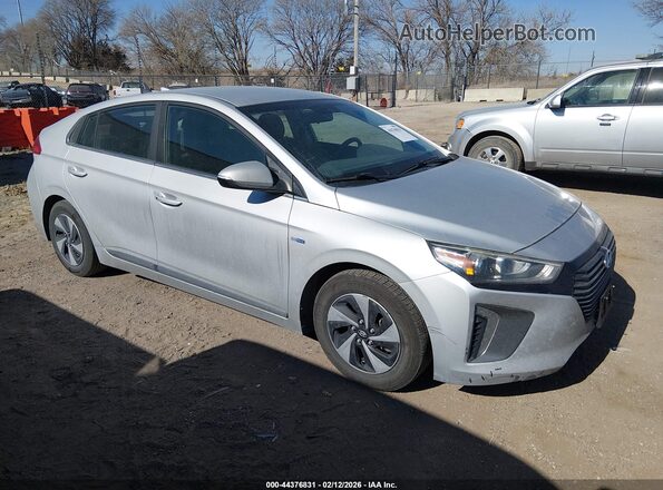 KMHC75LC7JU063906 2018 HYUNDAI IONIQ HYBRID Silver Delantero derecho