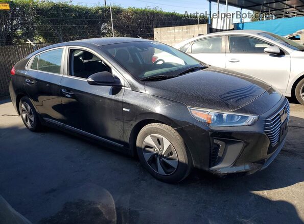 KMHC75LC8KU139215 2019 HYUNDAI IONIQ Черный Передняя правая четверть