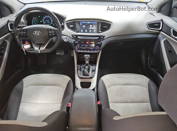 KMHC75LCXHU049427 2017 HYUNDAI IONIQ Серый Вид панели приборов