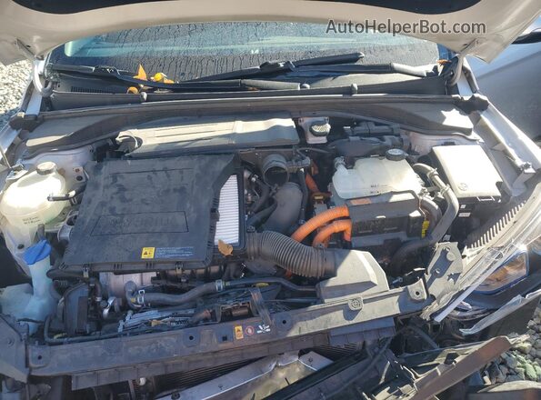 KMHC75LCXHU057706 2017 HYUNDAI IONIQ Серебряный Вид подкапотного пространства