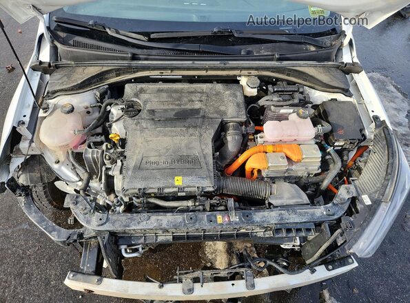 KMHC75LD0MU248229 2021 HYUNDAI IONIQ White Widok wnętrza z tyłu
