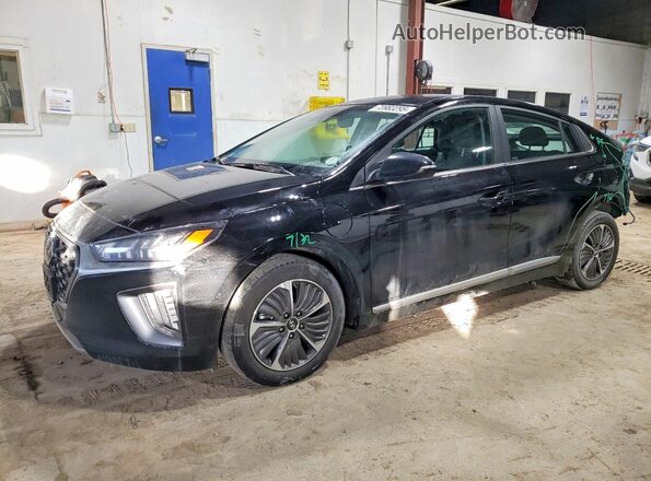 KMHC75LD1MU249776 2021 HYUNDAI IONIQ Черный Передняя левая четверть