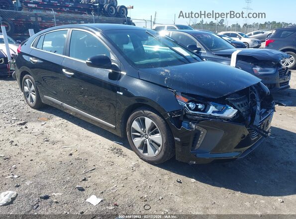 KMHC75LD2KU161820 2019 HYUNDAI IONIQ PLUG-IN HYBRID Черный Передняя правая четверть