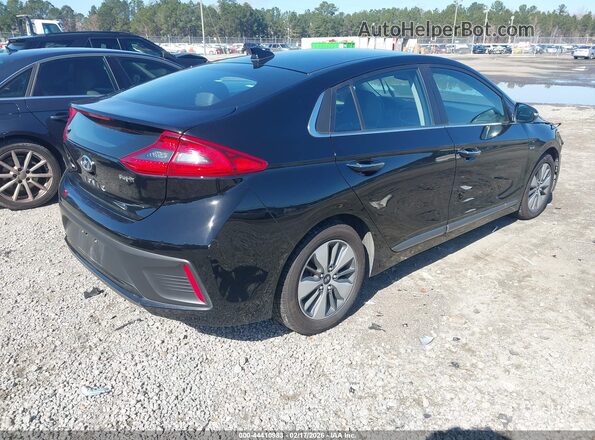 KMHC75LD2KU161820 2019 HYUNDAI IONIQ PLUG-IN HYBRID Черный Задняя правая четверть
