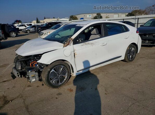 KMHC75LD9MU248438 2021 HYUNDAI IONIQ Белый Передняя левая четверть