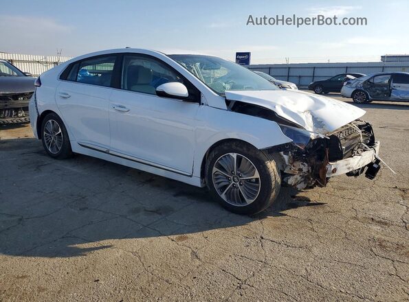 KMHC75LD9MU248438 2021 HYUNDAI IONIQ Белый Передняя правая четверть