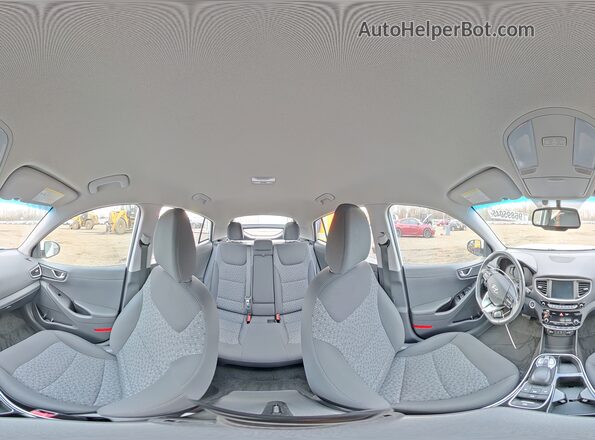 KMHC75LH9KU045193 2019 HYUNDAI IONIQ Белый Вид наклейки с VIN-кодом