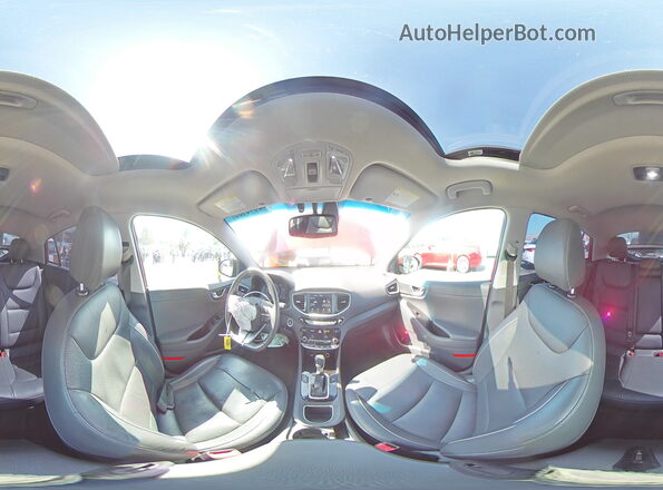 KMHC85LC1KU111026 2019 HYUNDAI IONIQ Красный Вид наклейки с VIN-кодом