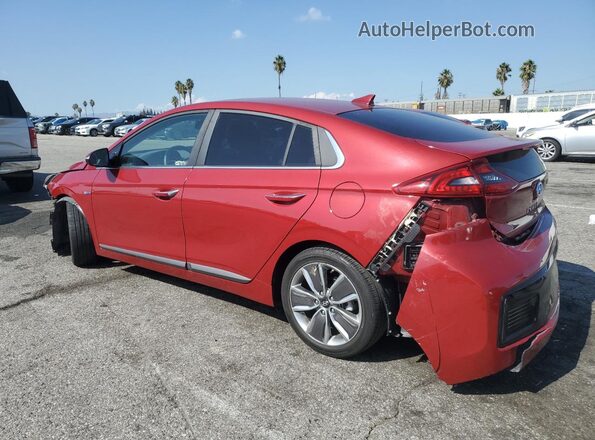 KMHC85LC1KU111026 2019 HYUNDAI IONIQ Красный Задняя левая четверть