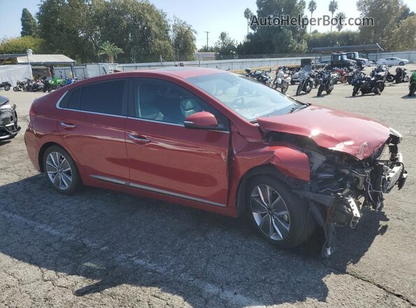 KMHC85LC1KU111026 2019 HYUNDAI IONIQ Красный Передняя правая четверть