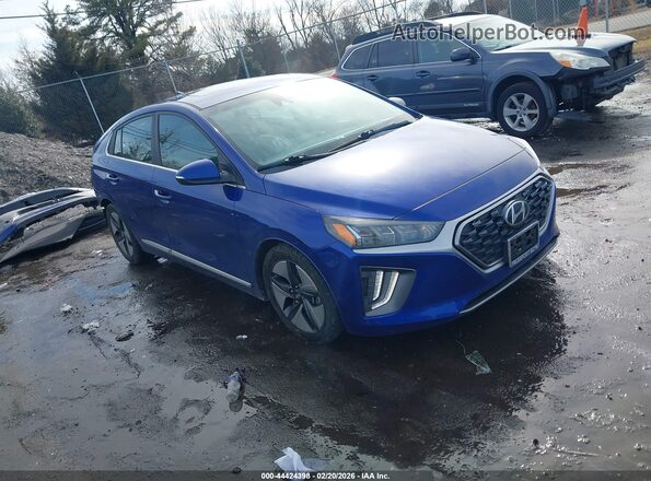 KMHC85LC4NU269719 2022 HYUNDAI IONIQ HYBRID Blue Przód prawy
