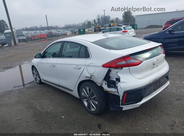 KMHC85LCXKU124292 2019 HYUNDAI IONIQ HYBRID Белый Задняя левая четверть