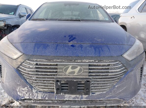 KMHC85LCXKU144350 2019 HYUNDAI IONIQ HYBRID Blue Widok zestawu wskaźników