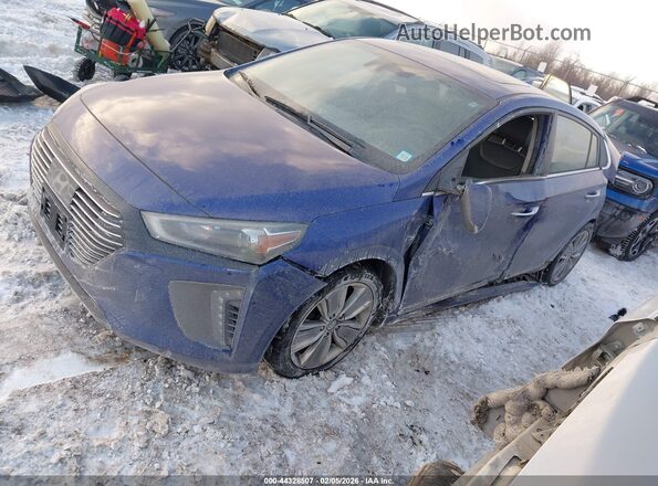 KMHC85LCXKU144350 2019 HYUNDAI IONIQ HYBRID Blue Przód lewy