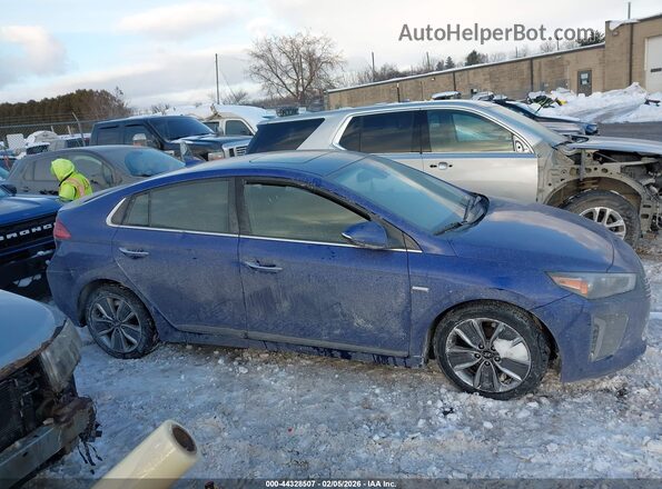 KMHC85LCXKU144350 2019 HYUNDAI IONIQ HYBRID Blue Widok wnętrza z tyłu
