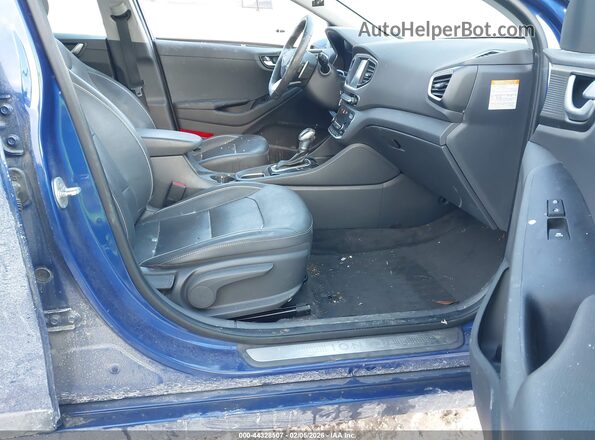 KMHC85LCXKU144350 2019 HYUNDAI IONIQ HYBRID Blue Widok wnętrza z przodu