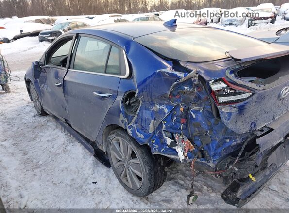 KMHC85LCXKU144350 2019 HYUNDAI IONIQ HYBRID Blue Widok z przodu