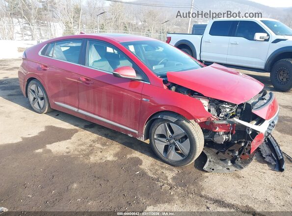 KMHC85LCXLU232882 2020 HYUNDAI IONIQ HYBRID Красный Передняя правая четверть