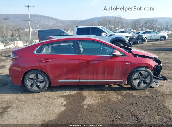KMHC85LCXLU232882 2020 HYUNDAI IONIQ HYBRID Красный Панорамный вид салона 360°