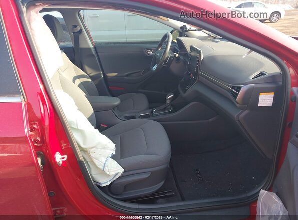KMHC85LCXLU232882 2020 HYUNDAI IONIQ HYBRID Красный Вид салона спереди