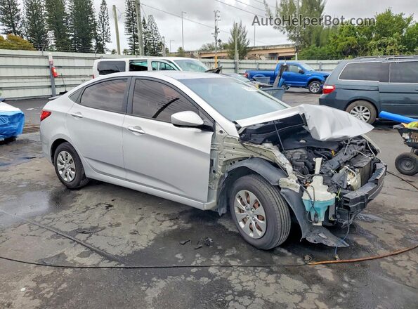 KMHCT4AE6GU009953 2016 HYUNDAI ACCENT Silver Przód prawy