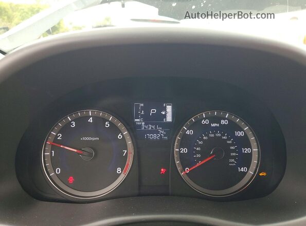 KMHCT4AE6GU009953 2016 HYUNDAI ACCENT Silver Widok zestawu wskaźników