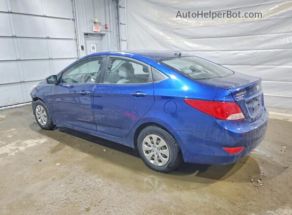 KMHCT4AE8GU028360 2016 HYUNDAI ACCENT Синий Задняя левая четверть