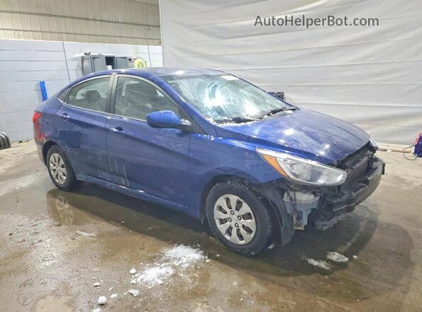 KMHCT4AE8GU028360 2016 HYUNDAI ACCENT Синий Передняя правая четверть