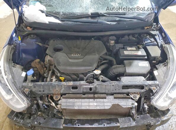 KMHCT4AE8GU028360 2016 HYUNDAI ACCENT Синий Вид задней части салона
