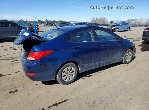 KMHCT4AE9GU972779 2016 HYUNDAI ACCENT Blue Tył prawy