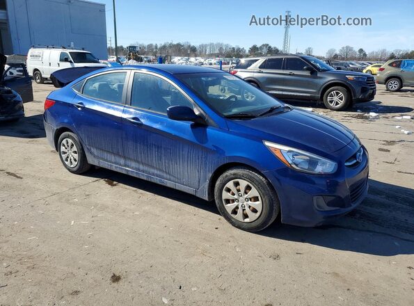 KMHCT4AE9GU972779 2016 HYUNDAI ACCENT Blue Przód prawy