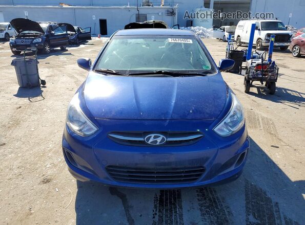 KMHCT4AE9GU972779 2016 HYUNDAI ACCENT Blue Widok z przodu