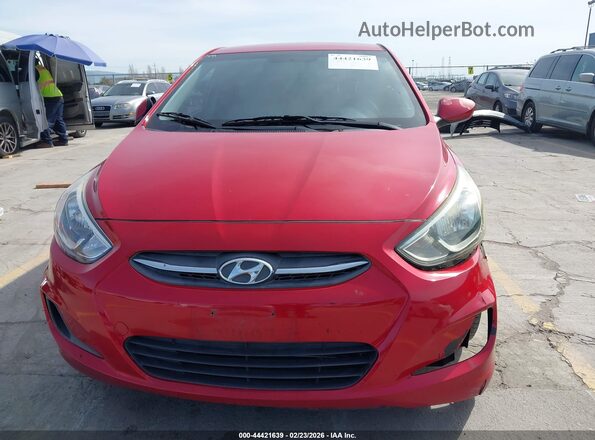 KMHCT4AEXGU090729 2016 HYUNDAI ACCENT Red Widok zestawu wskaźników