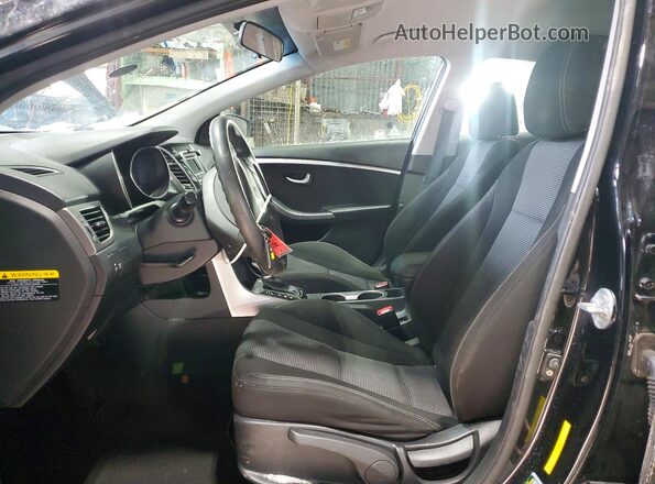 KMHD35LH3GU286805 2016 HYUNDAI ELANTRA Black Widok wnętrza z przodu