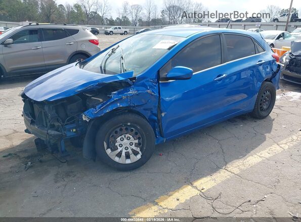 KMHD35LH3HU364002 2017 HYUNDAI ELANTRA GT Синий Передняя левая четверть