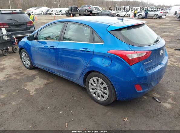KMHD35LH3HU377591 2017 HYUNDAI ELANTRA GT Синий Задняя левая четверть