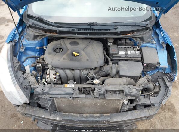 KMHD35LH3HU377591 2017 HYUNDAI ELANTRA GT Синий Вид сзади